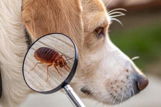 perro esta mirando espejo insecto perro esta mirando espejo insecto